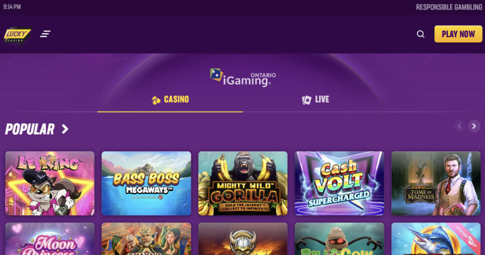 Populaire casino Ontario en ligne - LuckyCasino